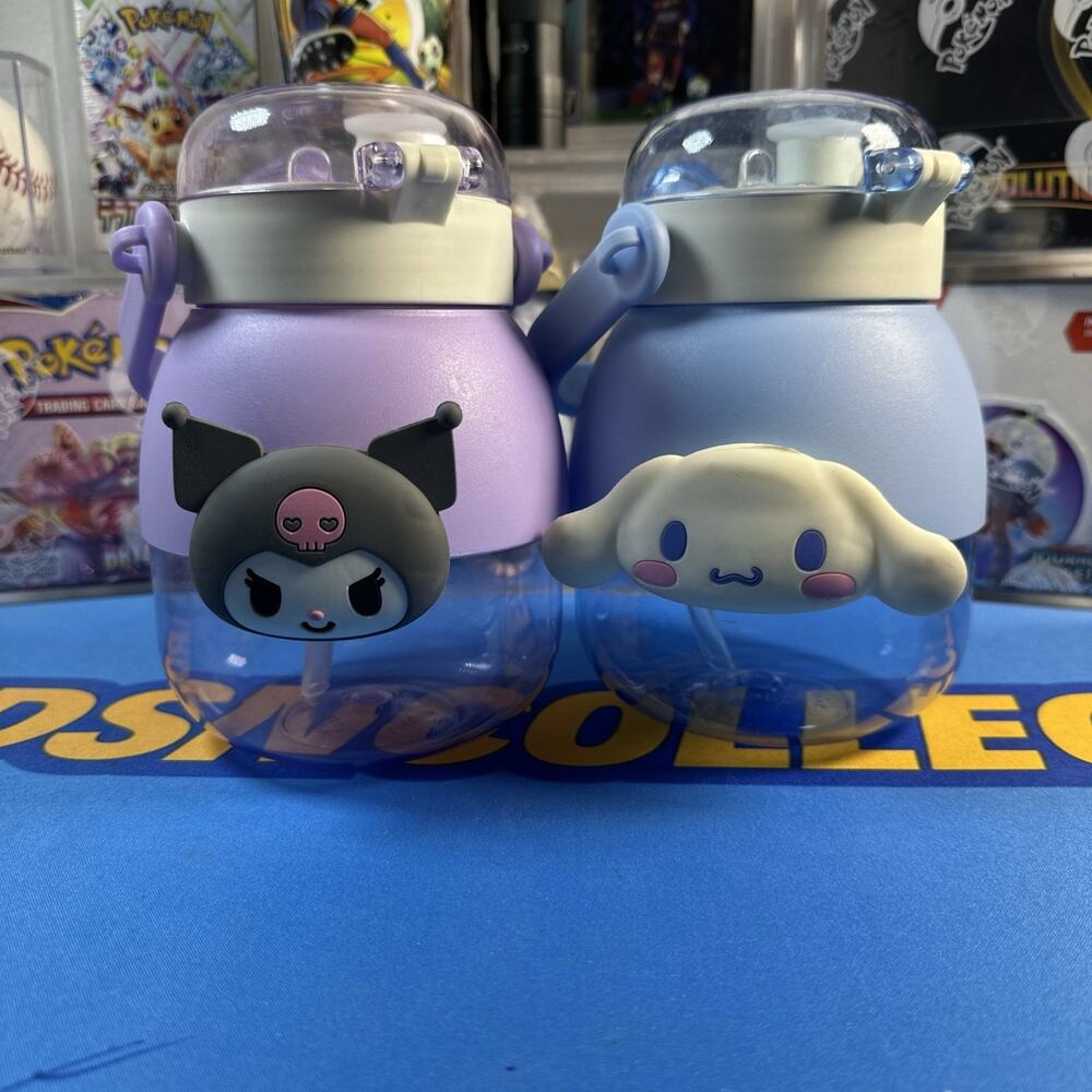 Kuromi Sanrio Water Bottle No straps Large Size Purple & Blue Kawaii 1050oz
